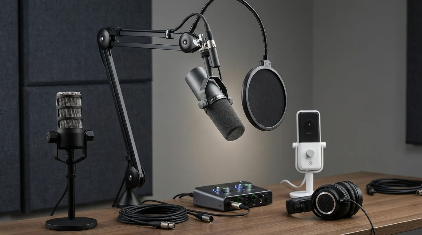 6 Microfones para Podcast Testados: USB vs XLR, Qual Vence?