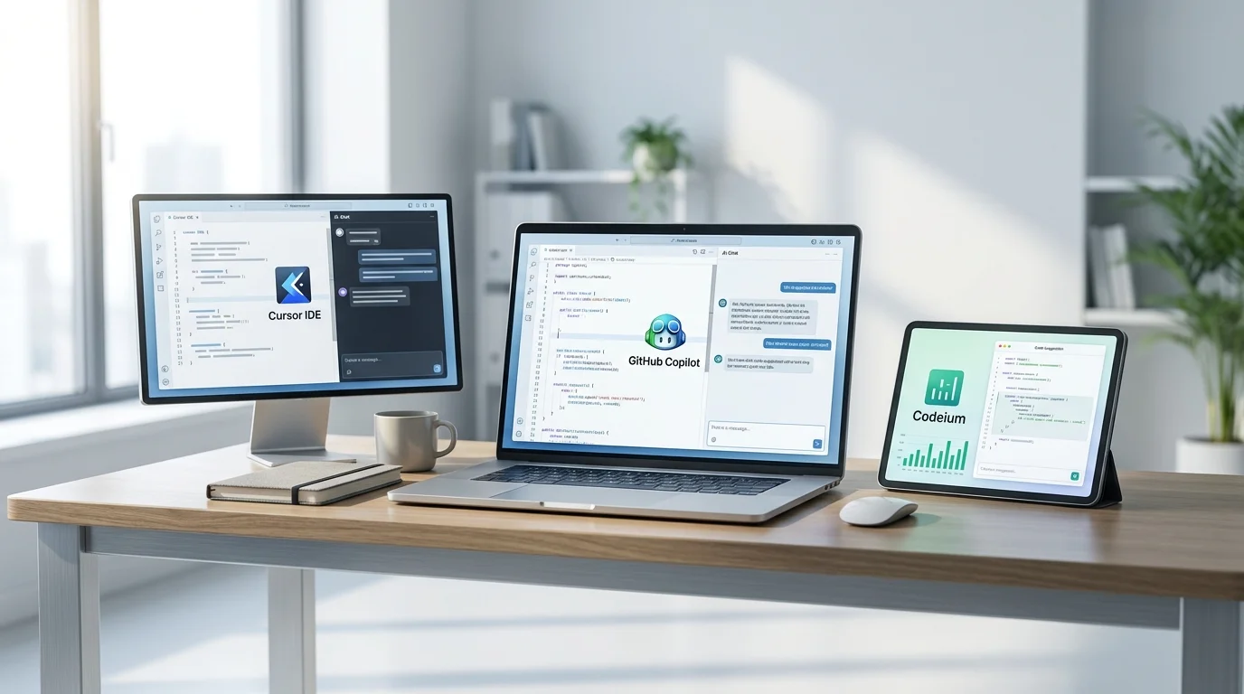 Copilot vs Cursor vs Codeium: Qual Escreve Código Melhor?